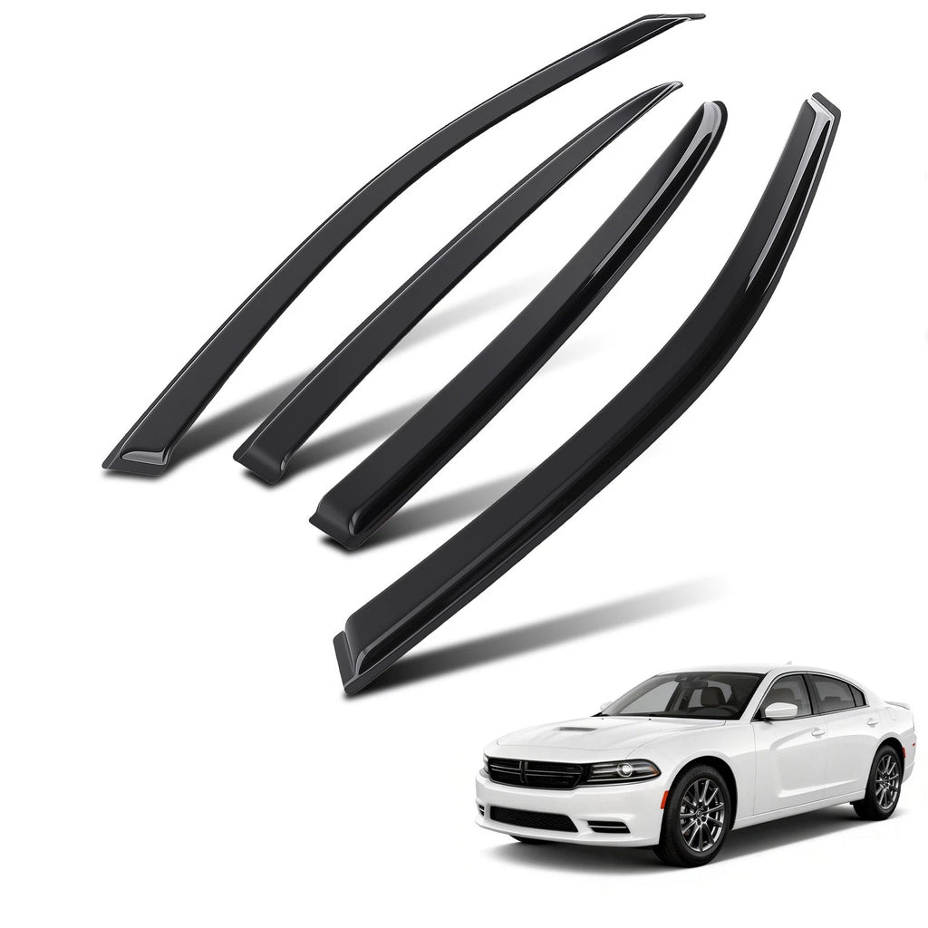 Window Visor Rain Guards Vent Deflectors for Dodge Charger 2011-2023 4PCS