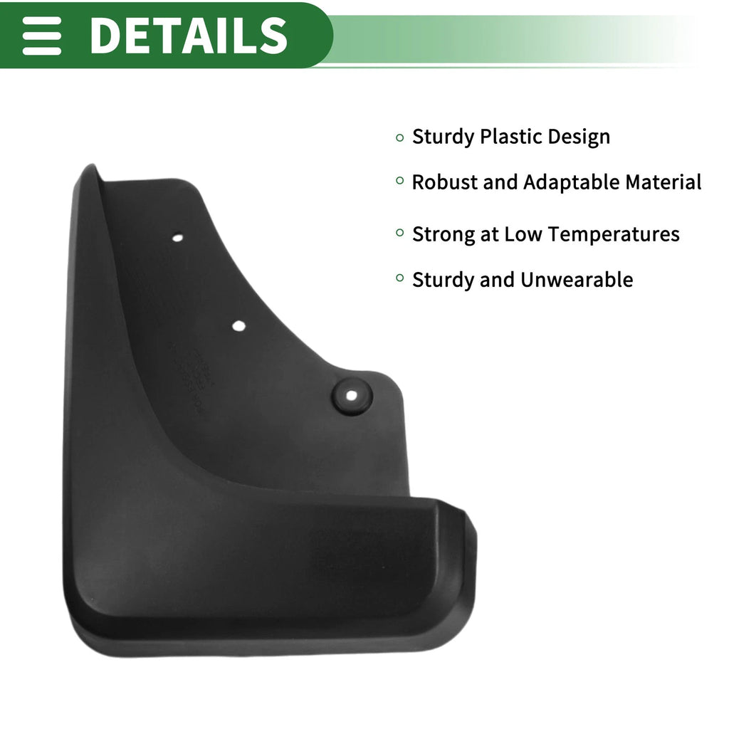 Mud Flaps Splash Guards for Ford Escape (2010–2013) w/ Mount Accessories