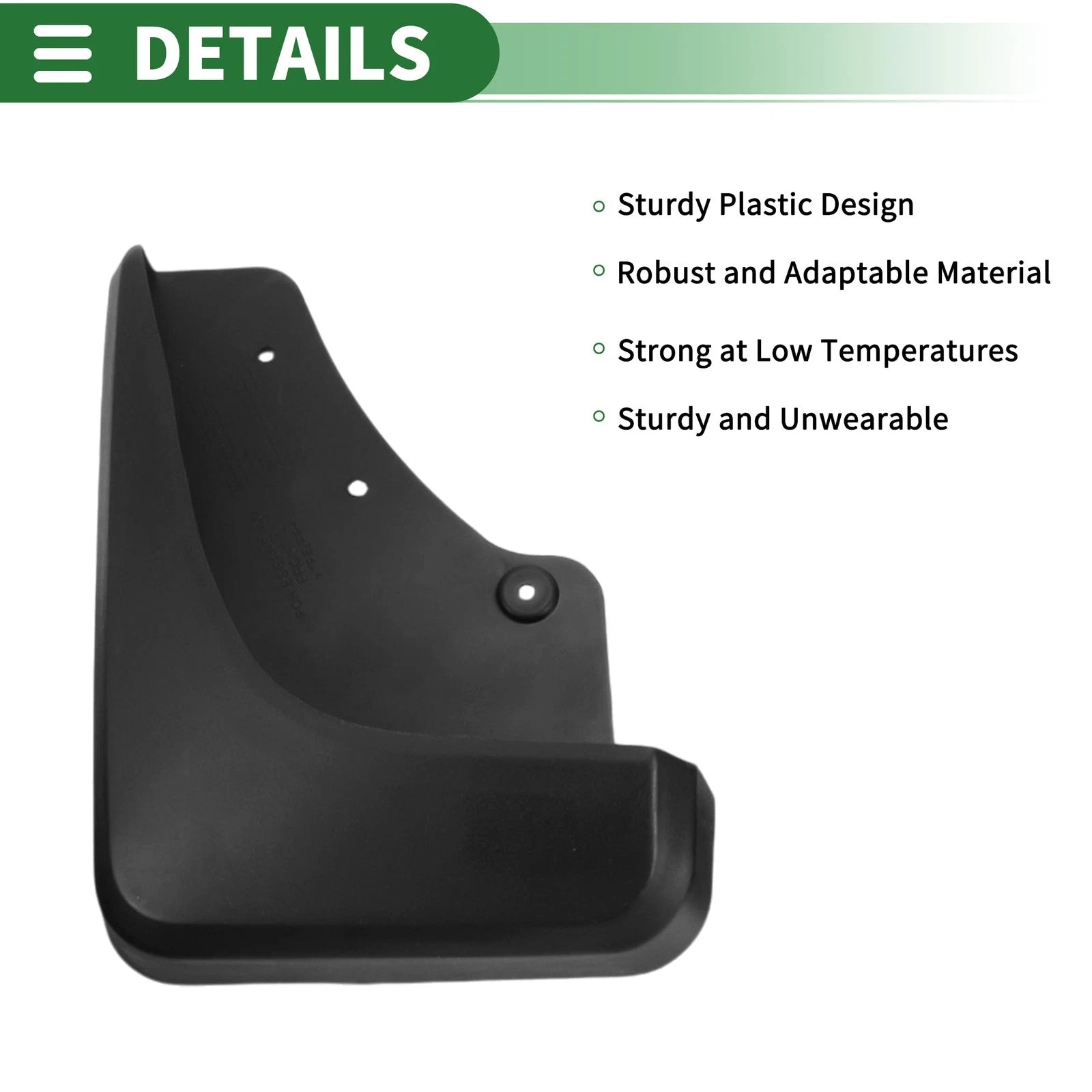 Mud Flaps Splash Guards for Ford Escape (2010–2013) w/ Mount Accessories