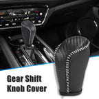 Shift Knob Cover for Mazda 3 (2014–2018) - Black with Gray Stitches