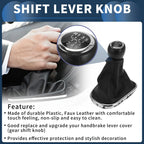 6 Speed Gear Shifter Knob & Cover for Chevrolet Cruze (2010-2015) Black