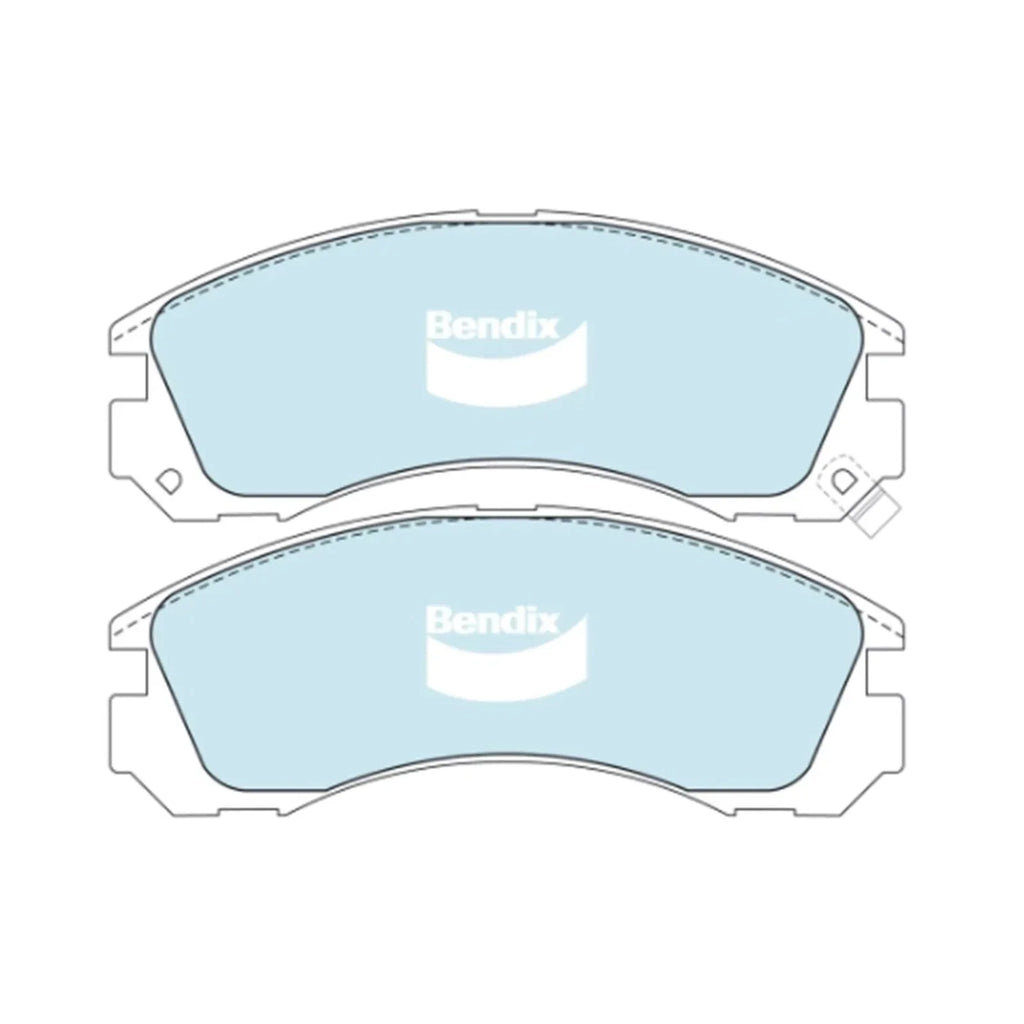 HD Front Disc Brake Pads Set for Mitsubishi Galant HH 4cyl 4G63 (1990-1992)