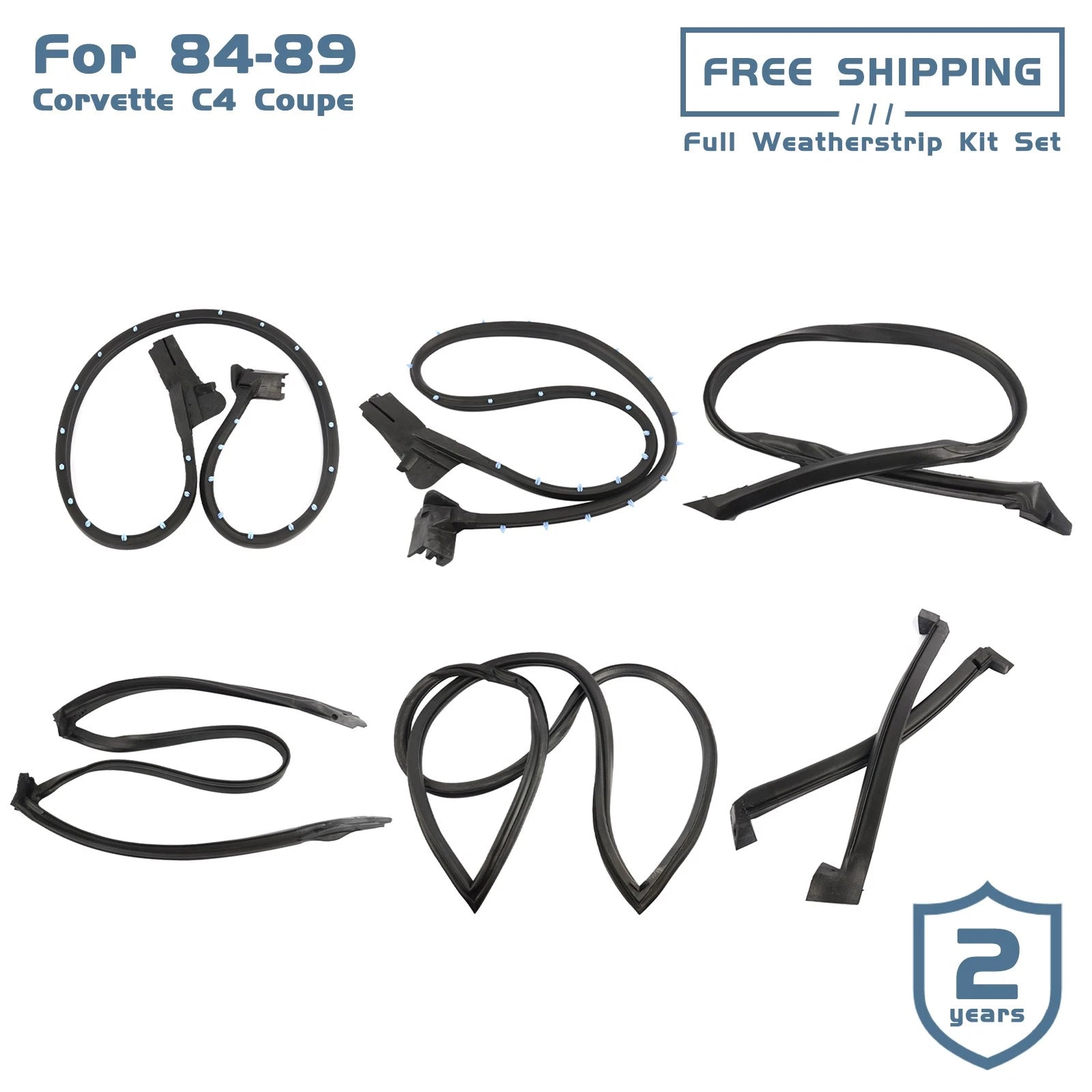 Weather Strip Seal Kit for Chevy Corvette C4 (1984–1989)