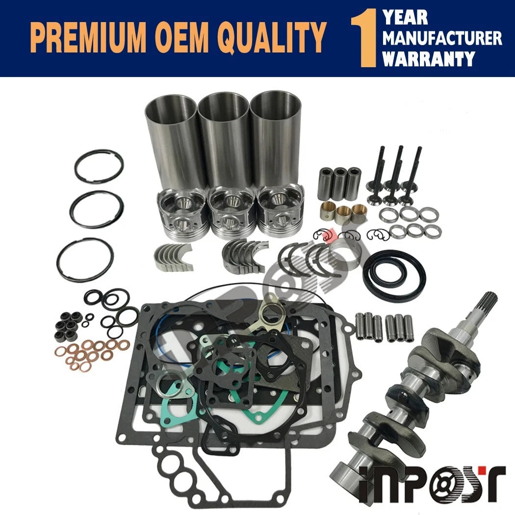 D722 Engine Overhaul Rebuild Kit for Kubota Tractor Excavator