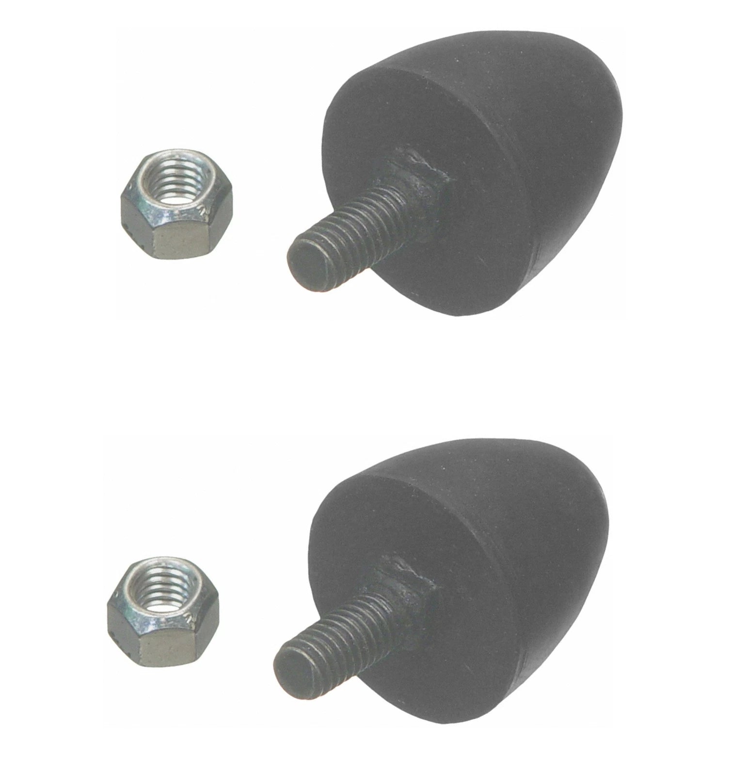 Set of 2 Rear Leaf Spring Bumpers for Dodge W100 W150 Fargo (1970–1993)