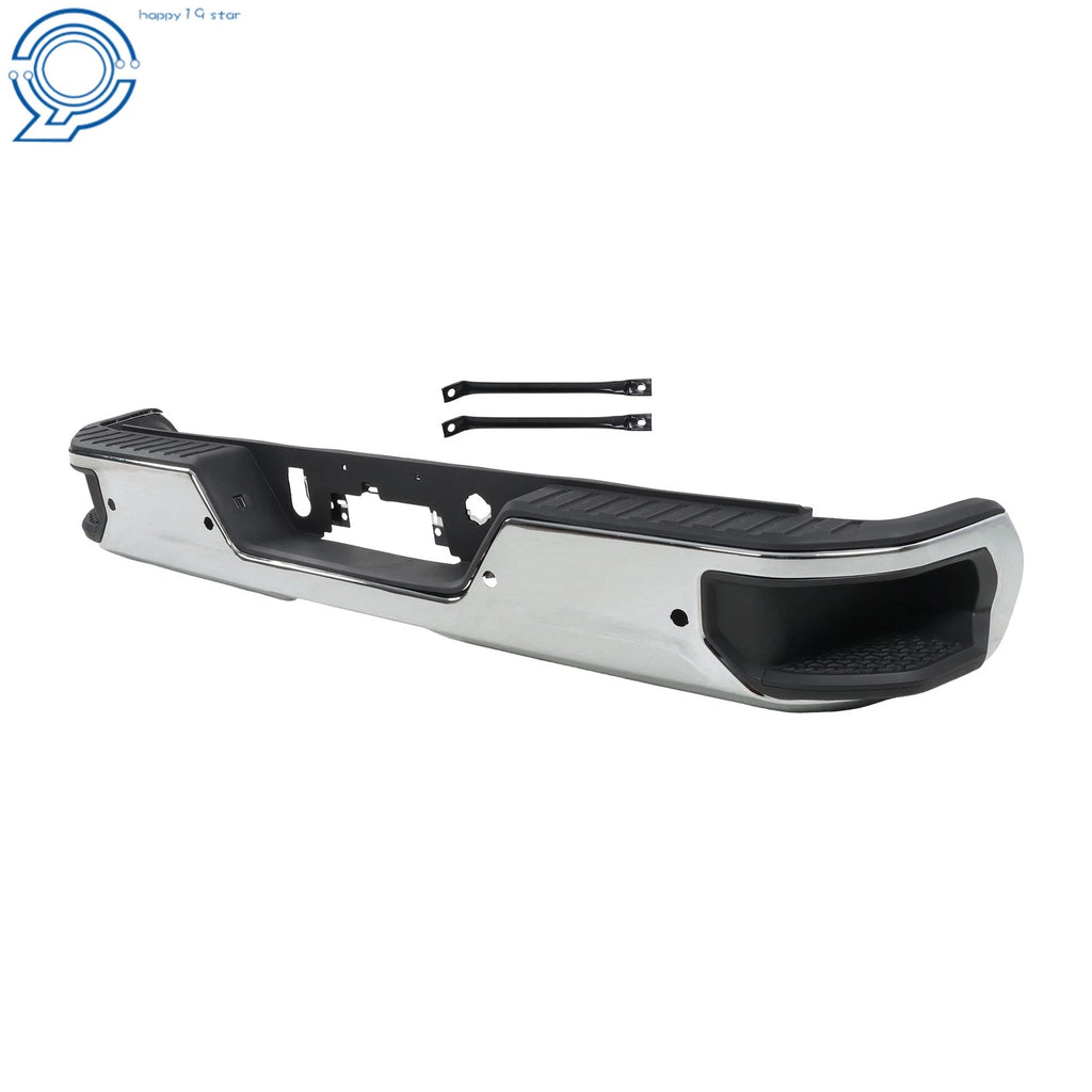 Rear Bumper Assembly for Chevy Silverado Sierra 2500 3500 (2020–2025) Chrome