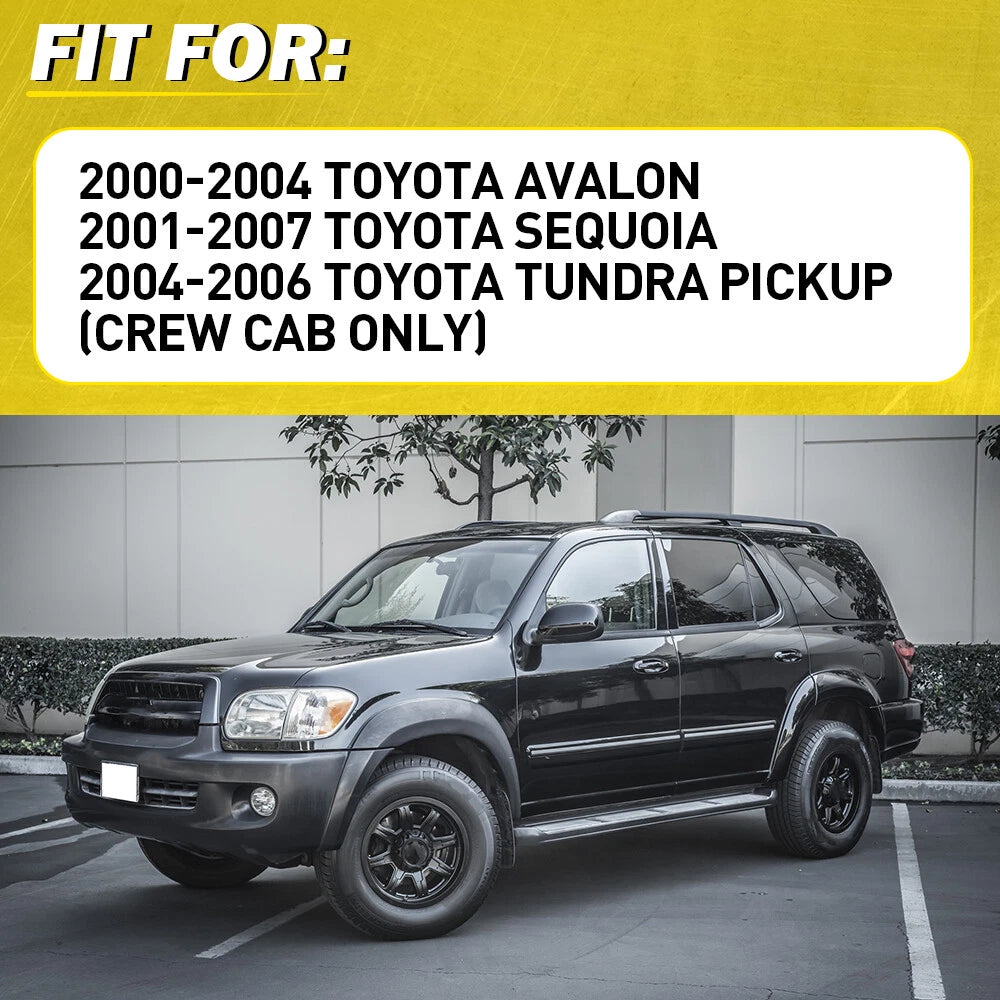 Set of 4 Interior Door Handles for Toyota Sequoia (2001–2007) Gray