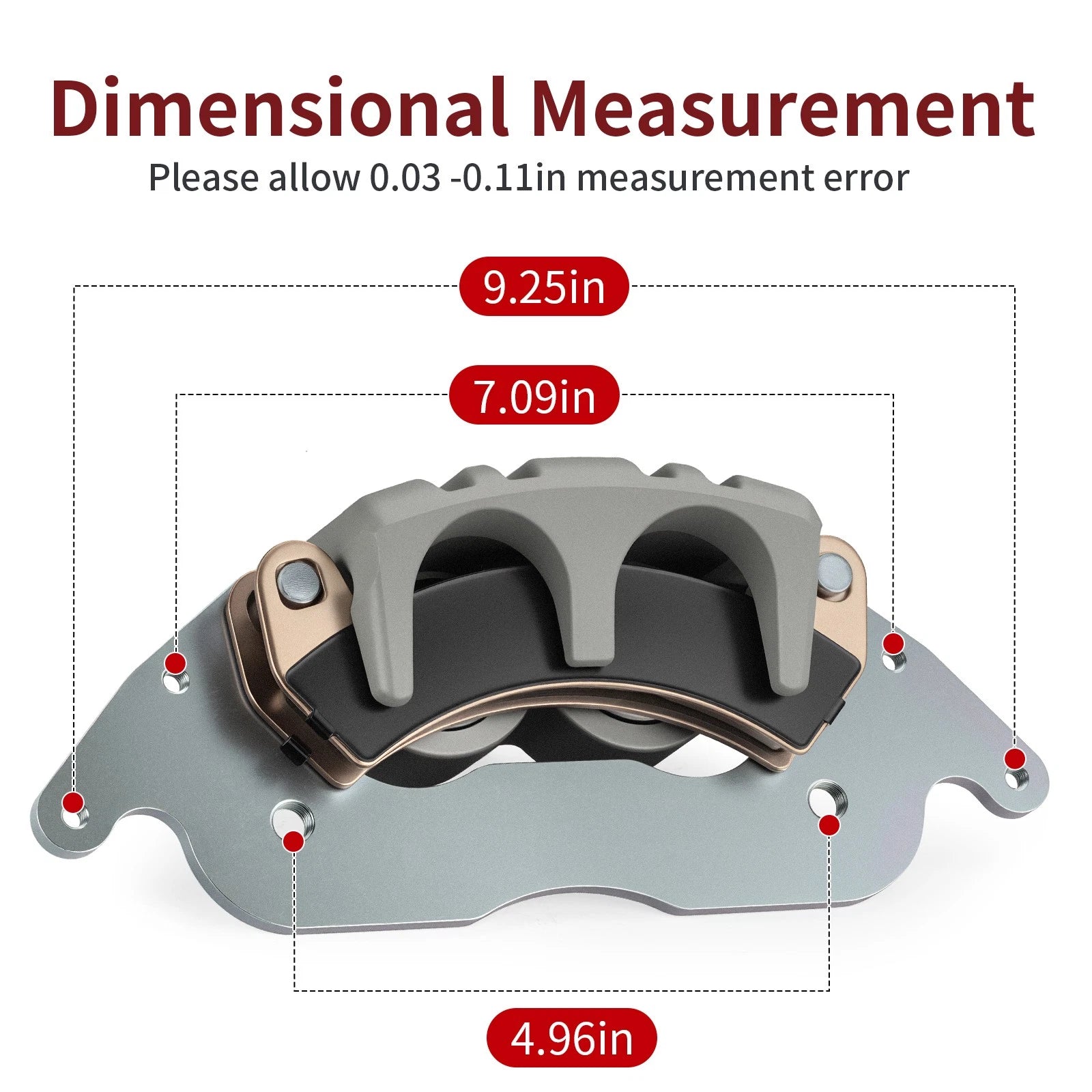 Left Front Brake Caliper w/Pads for Polaris RZR PRO XP 4 Sport (2021–2025)