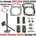 Cylinder Head Intake Exhaust Valve Gasket Spring Kit for Honda CRF150F (2003–2005)