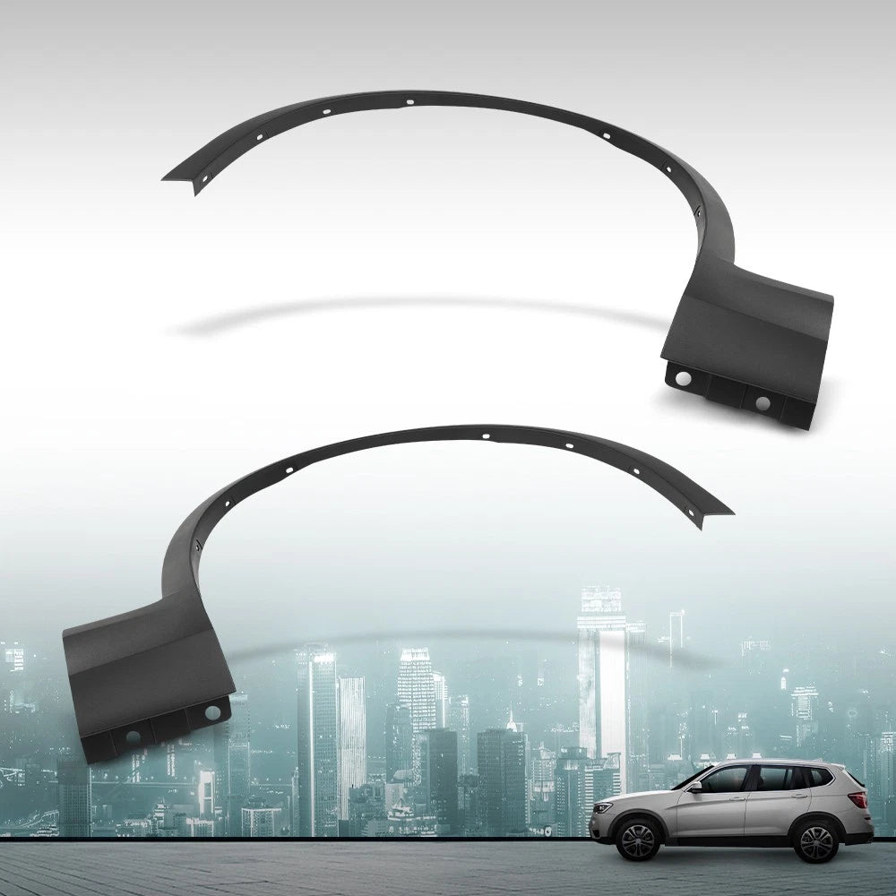 Set of 2 Front Fender Flare Trim Molding for BMW X3 X4 (2011–2018)
