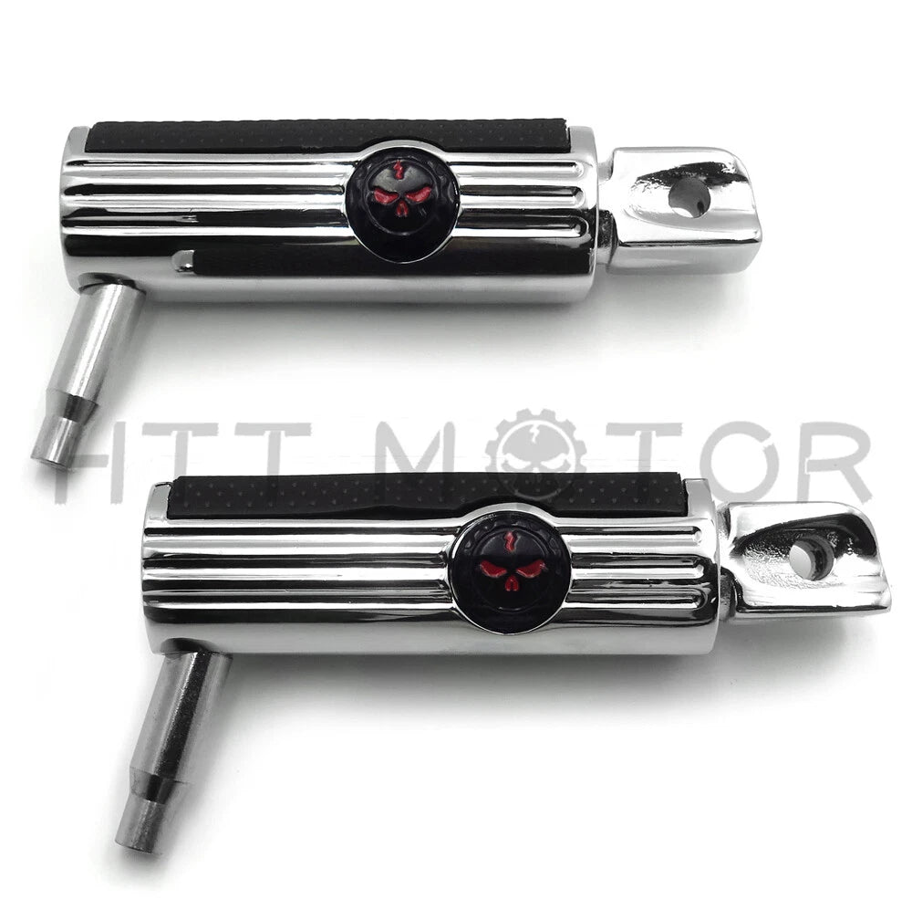 Skull Footpegs for Kawasaki Vulcan 900 Classic & Suzuki Boulevard M95