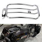 Chrome Solo Seat Luggage Rack for Harley Road King, Street Glide (1997–2015)