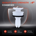 30Pcs Nylon Rocker Moulding Retainer Clips for Honda Pilot Acura