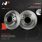 Rear Disc Brake Rotors & Ceramic Pads for Hyundai Entourage Kia Sedona (2007–2010)