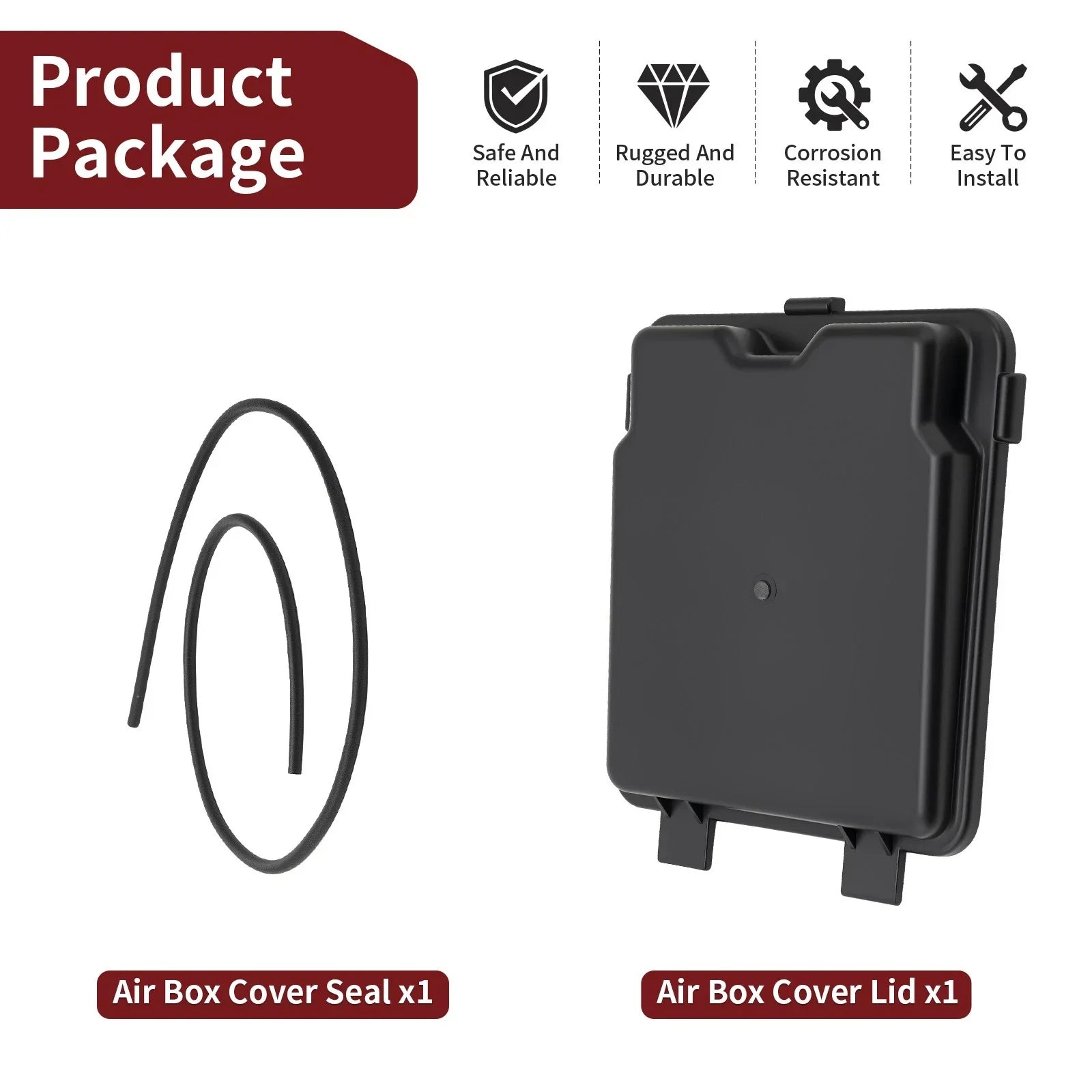 Air Box Lid Cover Cap & Seal for Yamaha Bear Tracker 250 YFM250 (1999–2004)