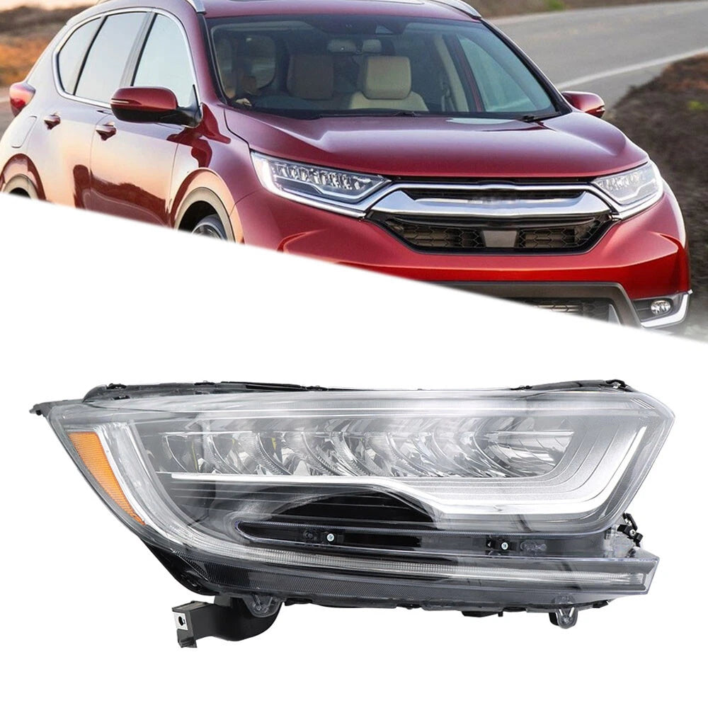 LED Headlight Assembly for Honda CR-V (2017–2022) Right Side Chrome Clear