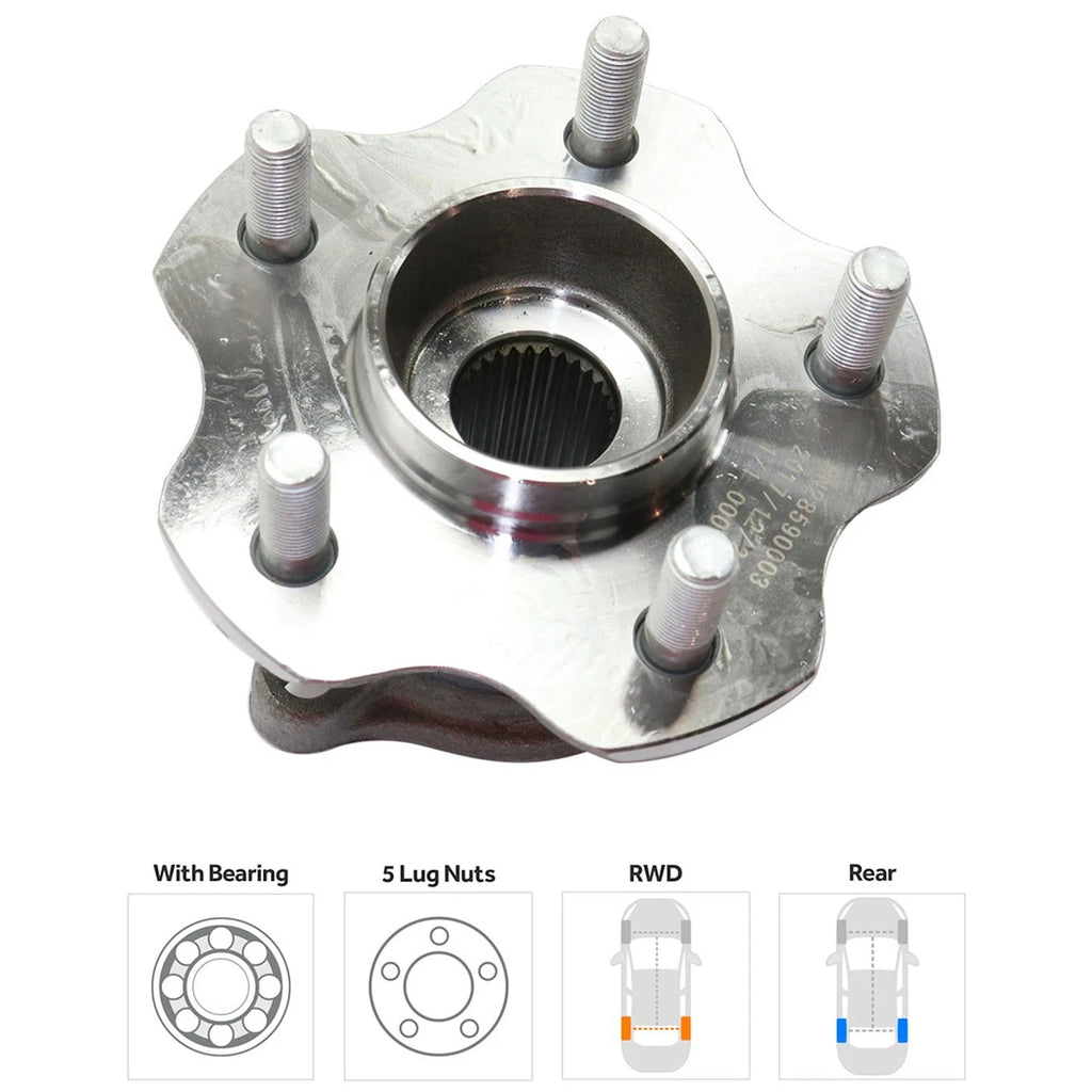 Rear Wheel Hub for Infiniti G35, Nissan 350Z Coupe RWD