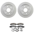 Set of 2 Bosch QuietCast Rear Rotors & TRW Pro Ceramic Pads for Tahoe Yukon (2007–2014)