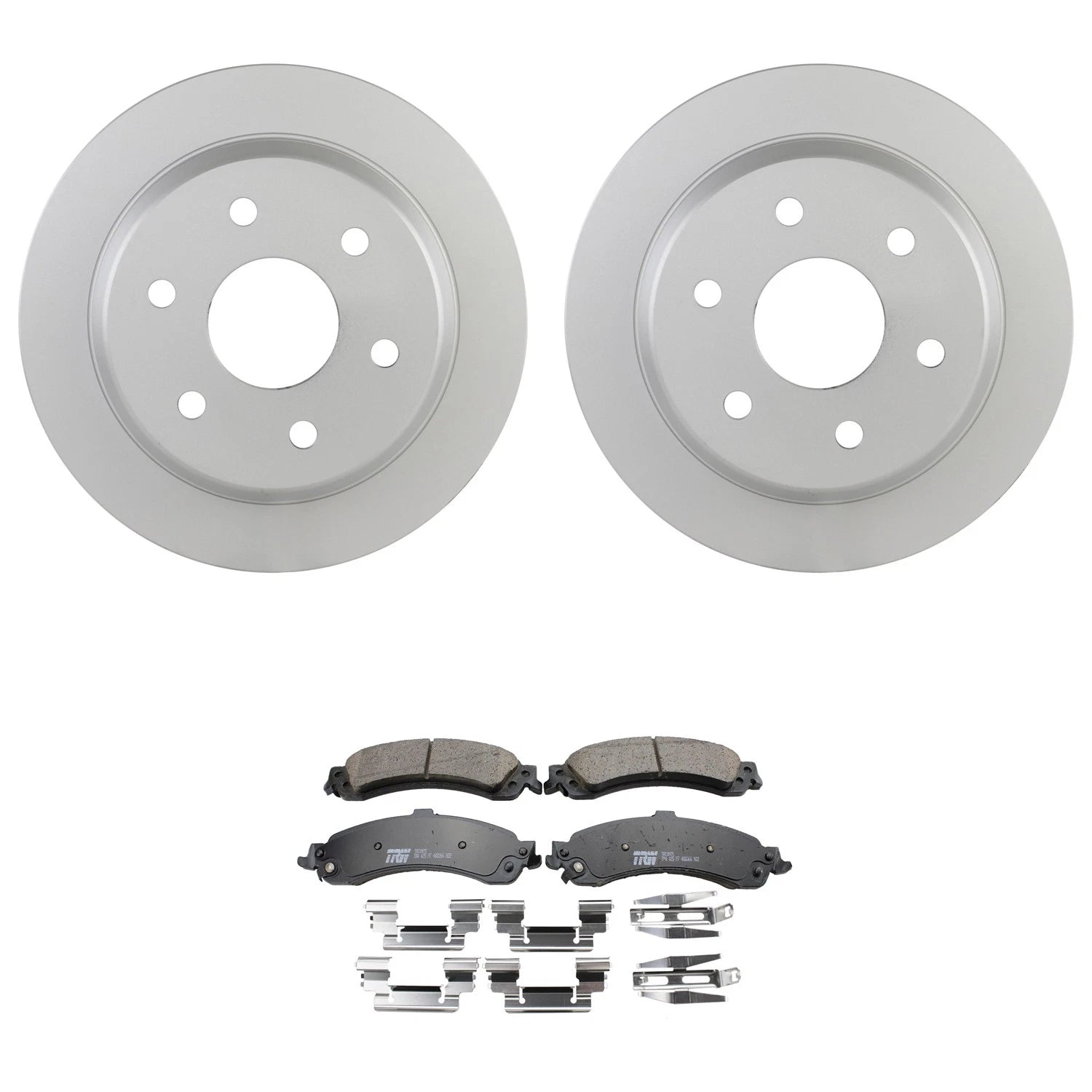 Set of 2 Bosch QuietCast Rear Rotors & TRW Pro Ceramic Pads for Tahoe Yukon (2007–2014)