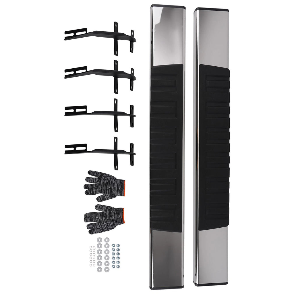6" Wide Nerf Bars Side Steps for Ford F150 (2015–2026) H Style Non-Slip