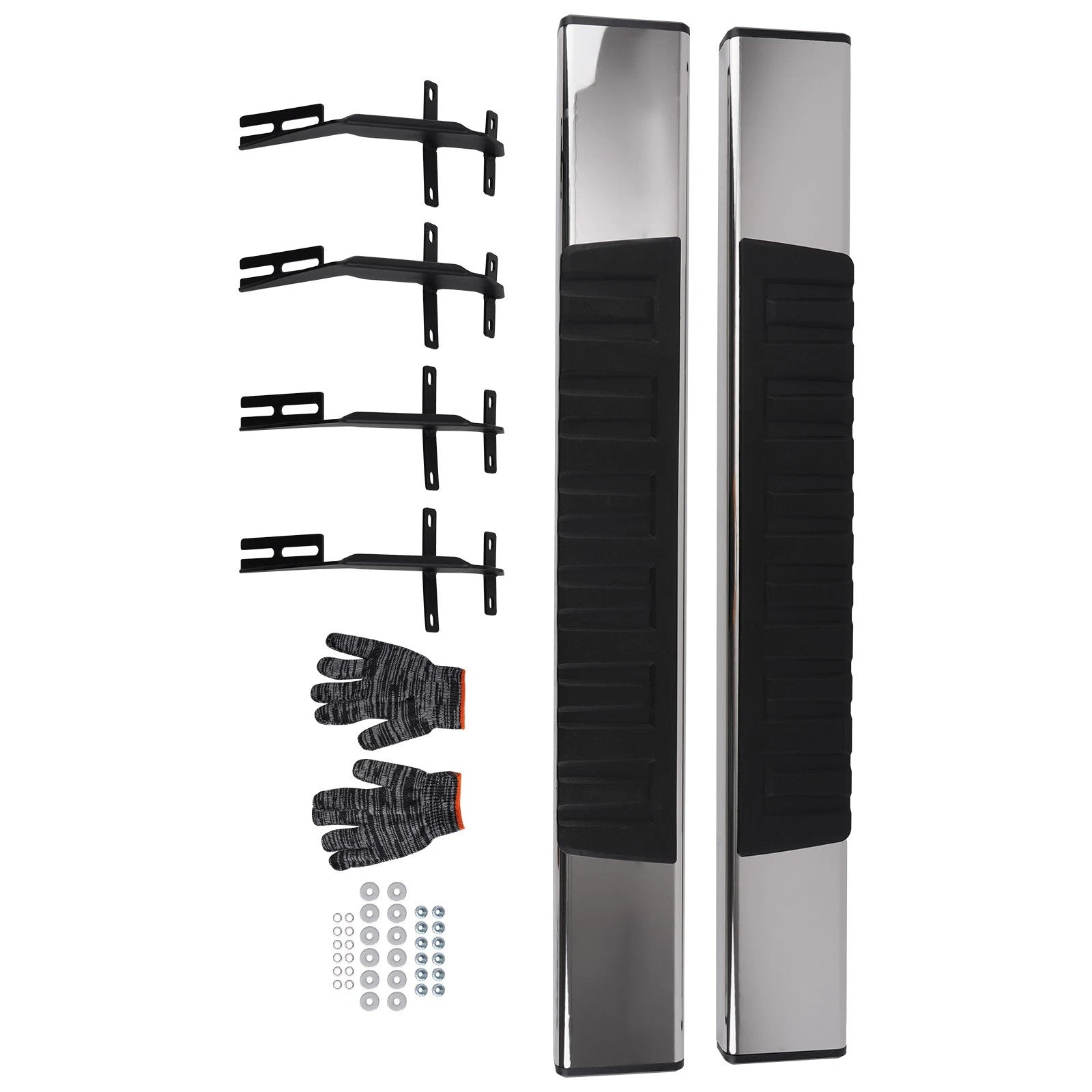 6" Wide Nerf Bars Side Steps for Ford F150 (2015–2026) H Style Non-Slip