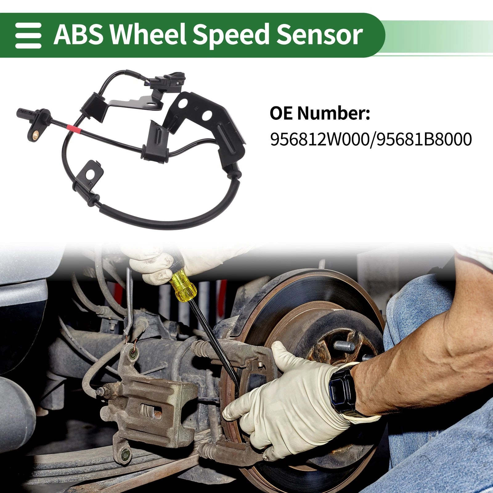 ABS Wheel Speed Sensor No. 956812W000 for Hyundai Santa Fe (2013–2018)