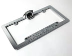 Chrome Tailgate License Plate Frame W Bottle Opener for Chevy Silverado (2019–2024)