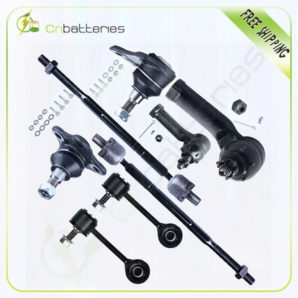 Set of 8 Ball Joints Tie Rods Sway Bars for VW Golf Jetta Beetle