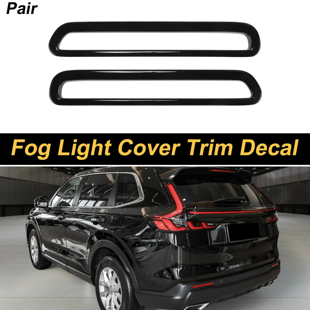 Set of 2 Fog Light Cover Trim for Honda CR-V (2023–2024) Glossy Black