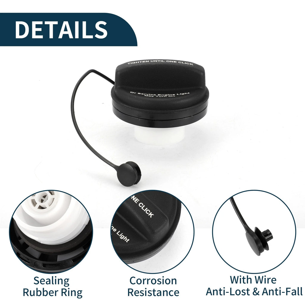 Fuel Filler Cap No. 95292260 for Buick Cascada (2016–2019) Black White