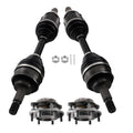 Front Left + Right CV Axle Shaft & Wheel Hub Bearing for Lexus GX460 (2010–2023)