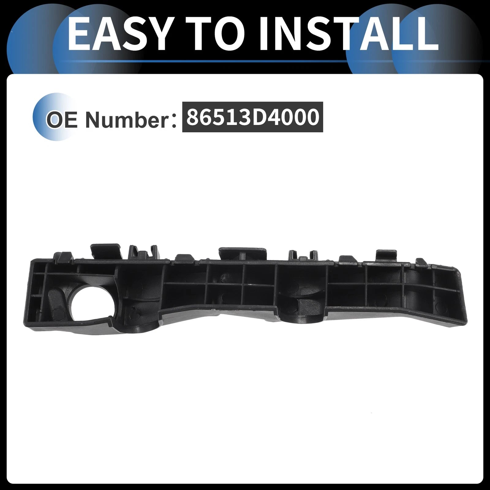 Left Front Bumper Retainer Bracket No. 86513D4000 for Kia Optima (2016–2020)