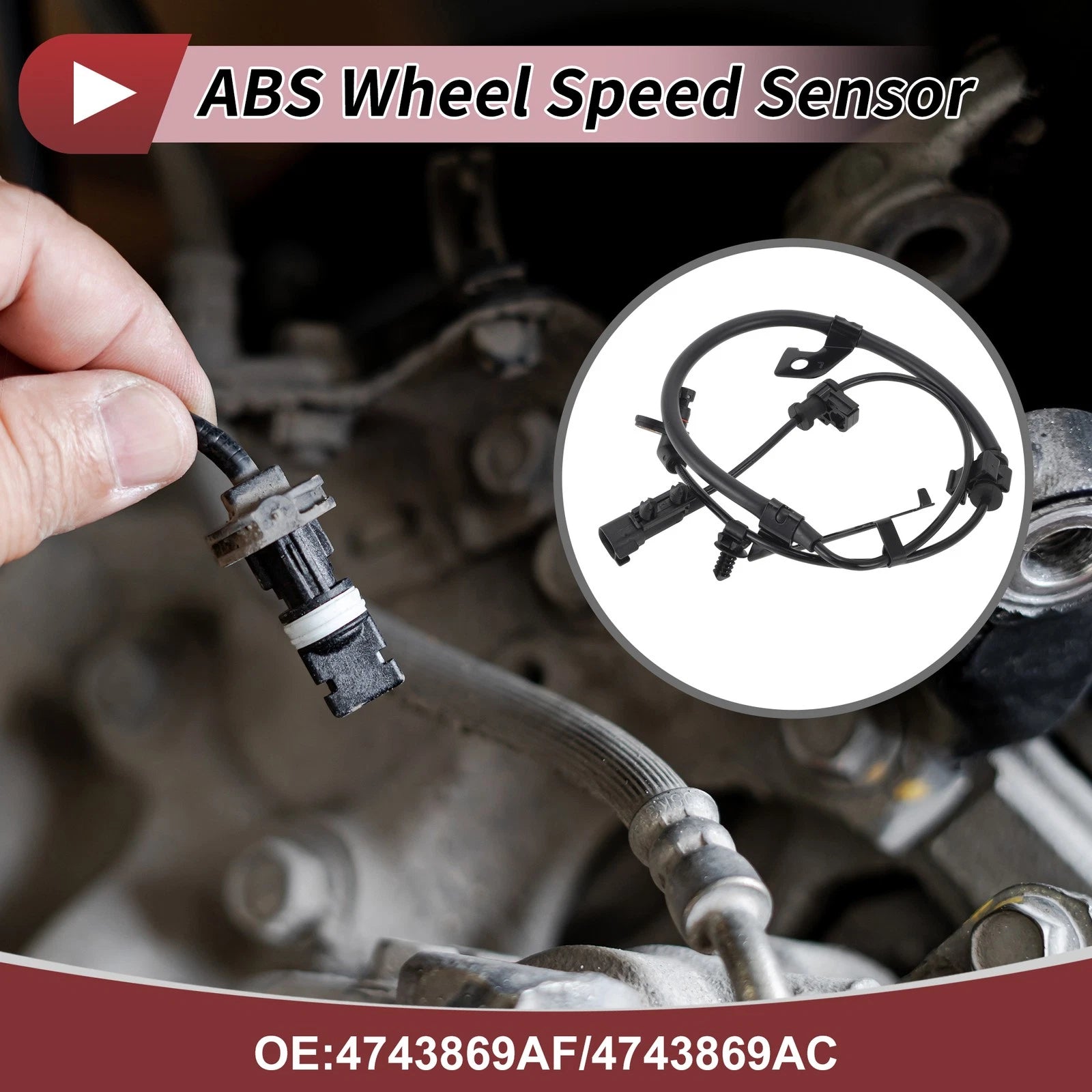 ABS Wheel Speed Sensor No. 4743869AF for Dodge Journey (2009–2020)