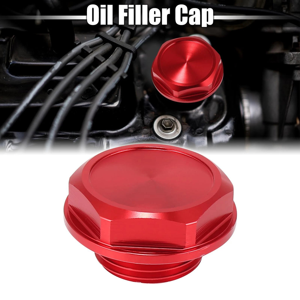 Red Aluminum Alloy Gas Engine Oil Filler Cap for Toyota Highlander 