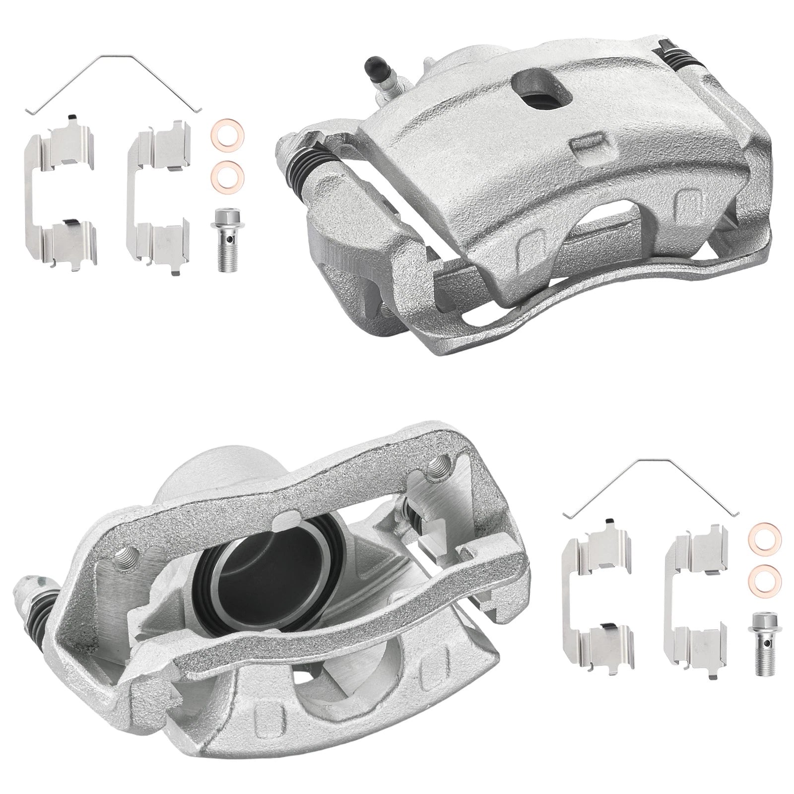 2PCS Front Brake Calipers with Bracket for Honda Element CR-V (2002-2011)