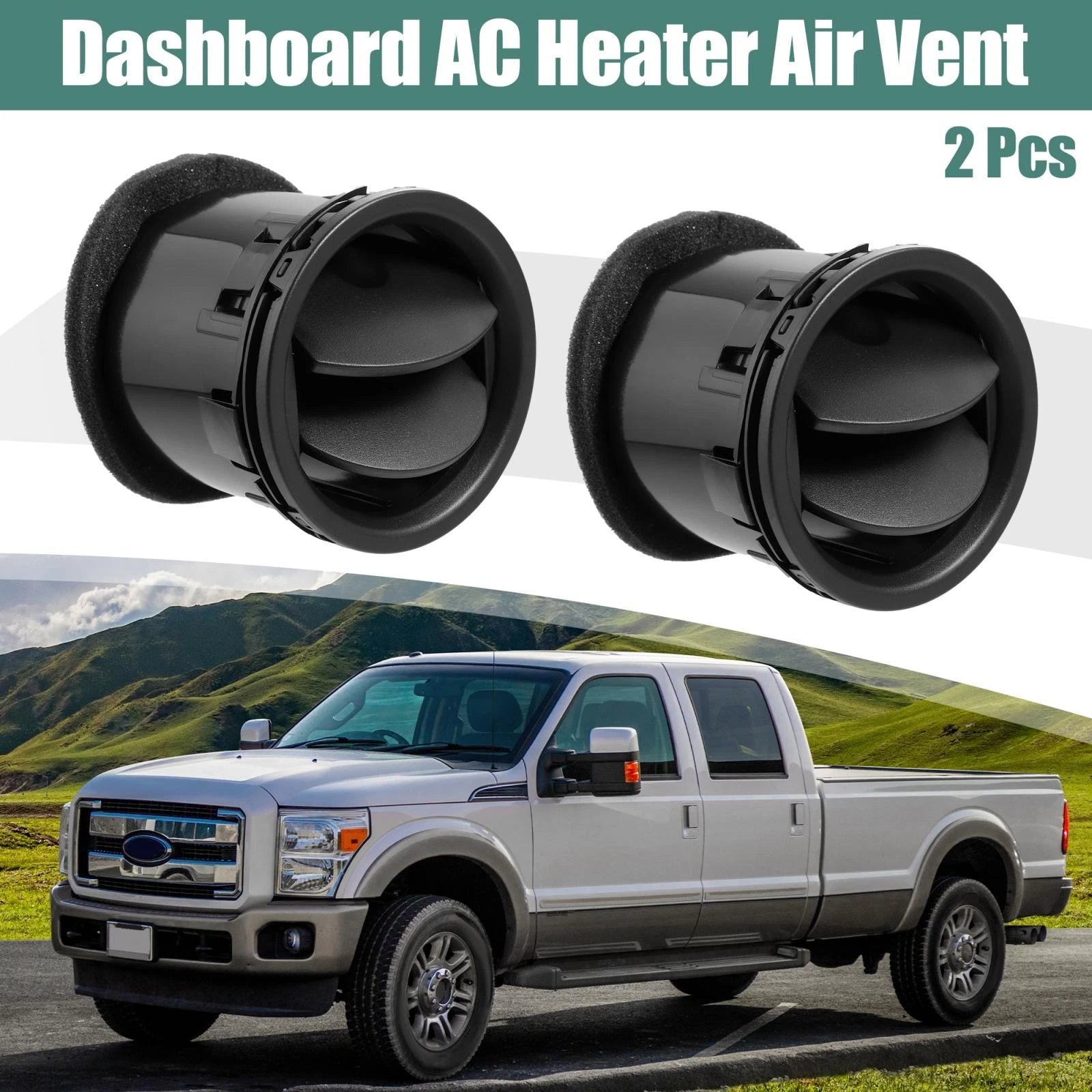 2 Pcs Dashboard Air Vent AC Heater 8L3Z19893AA for Ford F-250 (2008–2010)