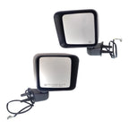 Power Mirror Set for Jeep Wrangler (2014) Heated Textured Black