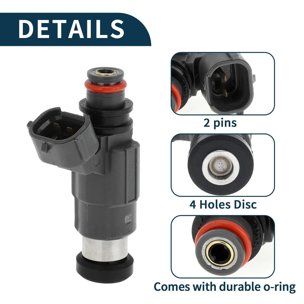 Fuel Injector No. 730993P/CDH166 for Mitsubishi Mirage DE (1997–2002) 1 Pc Gray