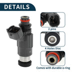 Fuel Injector No. 730993P/CDH166 for Mitsubishi Mirage DE (1997–2002) 1 Pc Gray