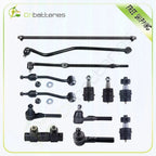 Set of 13 Front Sway Bar Upper Lower Ball Joint Tie Rod Kit for Jeep Wrangler