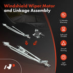 Wiper Motor & Linkage Assembly for Chevy Silverado 1500 LD (2014-2019)