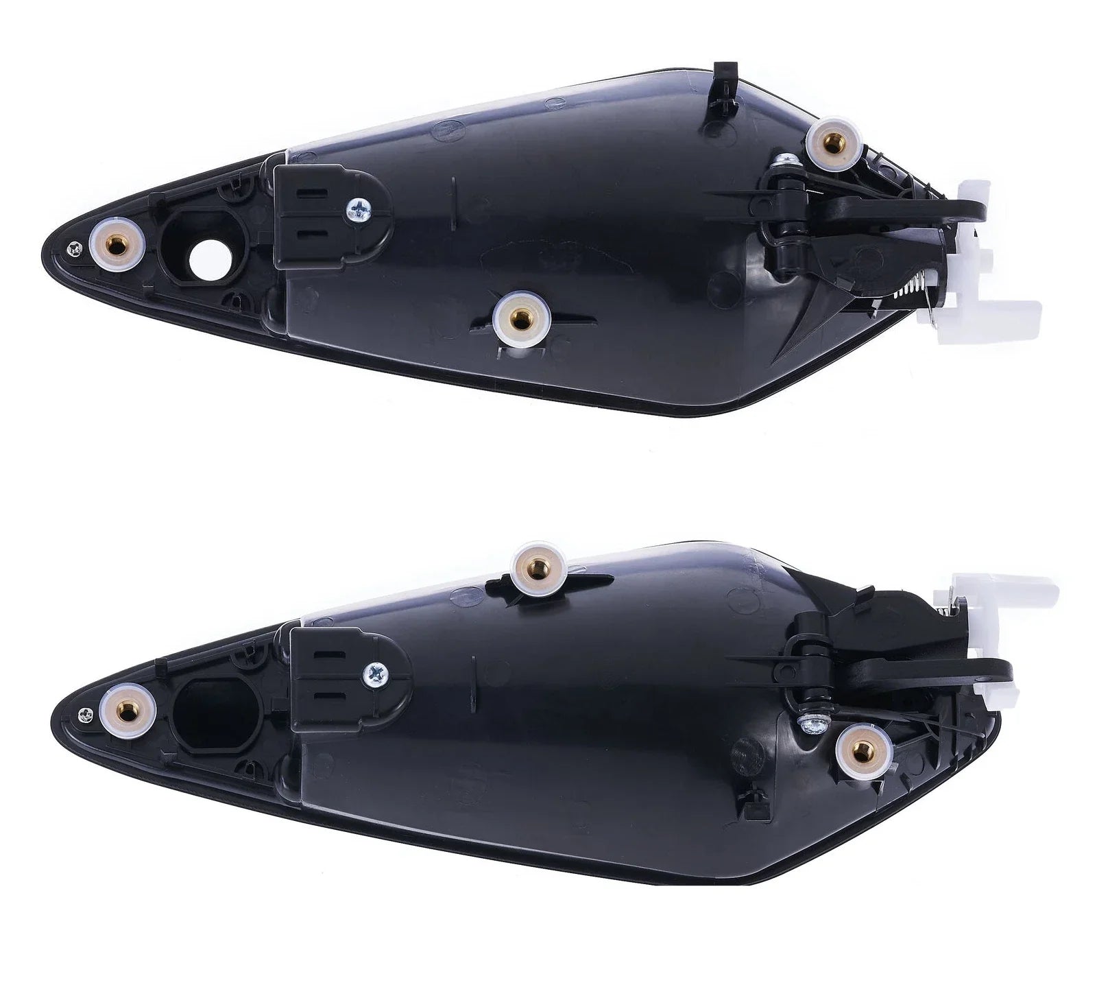 2 x Front LH+RH Silver/Black Door Handle for Honda Civic FK/FN (2006–2015)