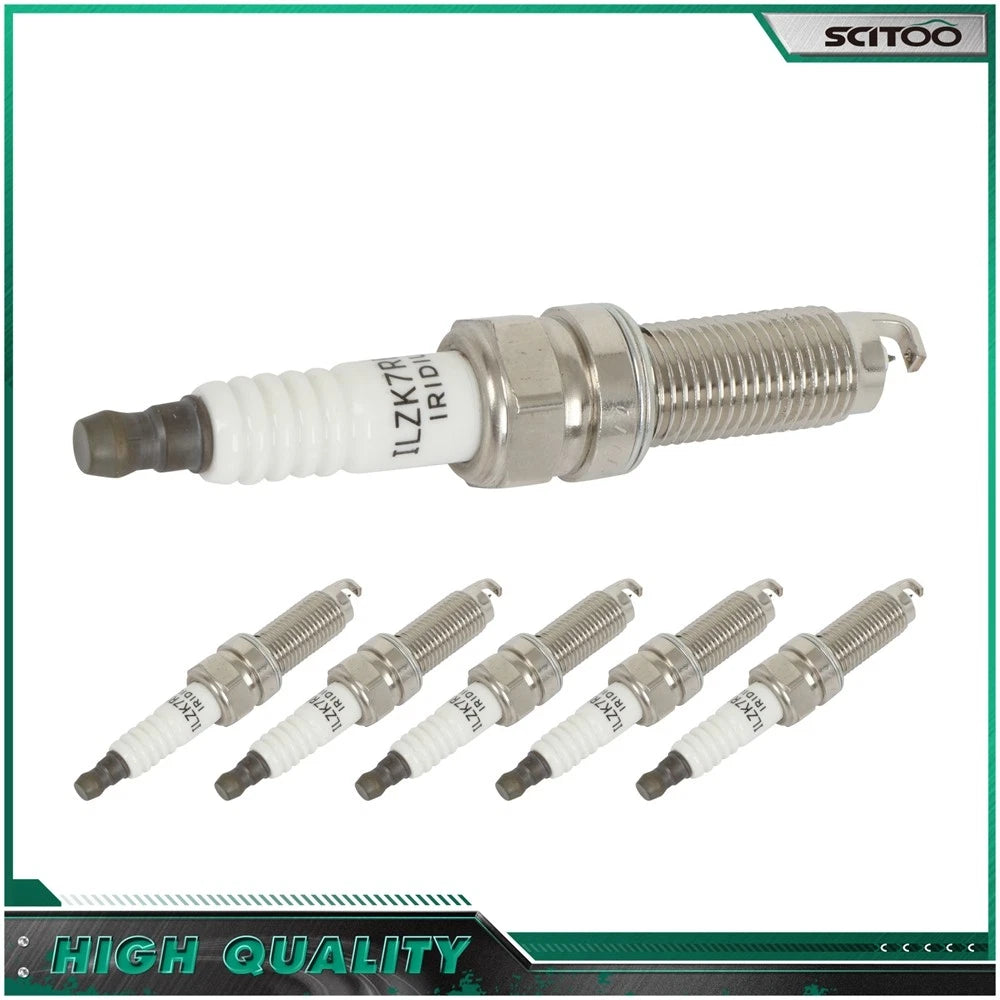 Set of 6 Iridium Spark Plugs for Honda Accord (2010–2017) & Acura TSX (2010–2014)