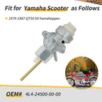 Fuel Petcock Valve Assembly for Yamaha QT50 (1979–1987)