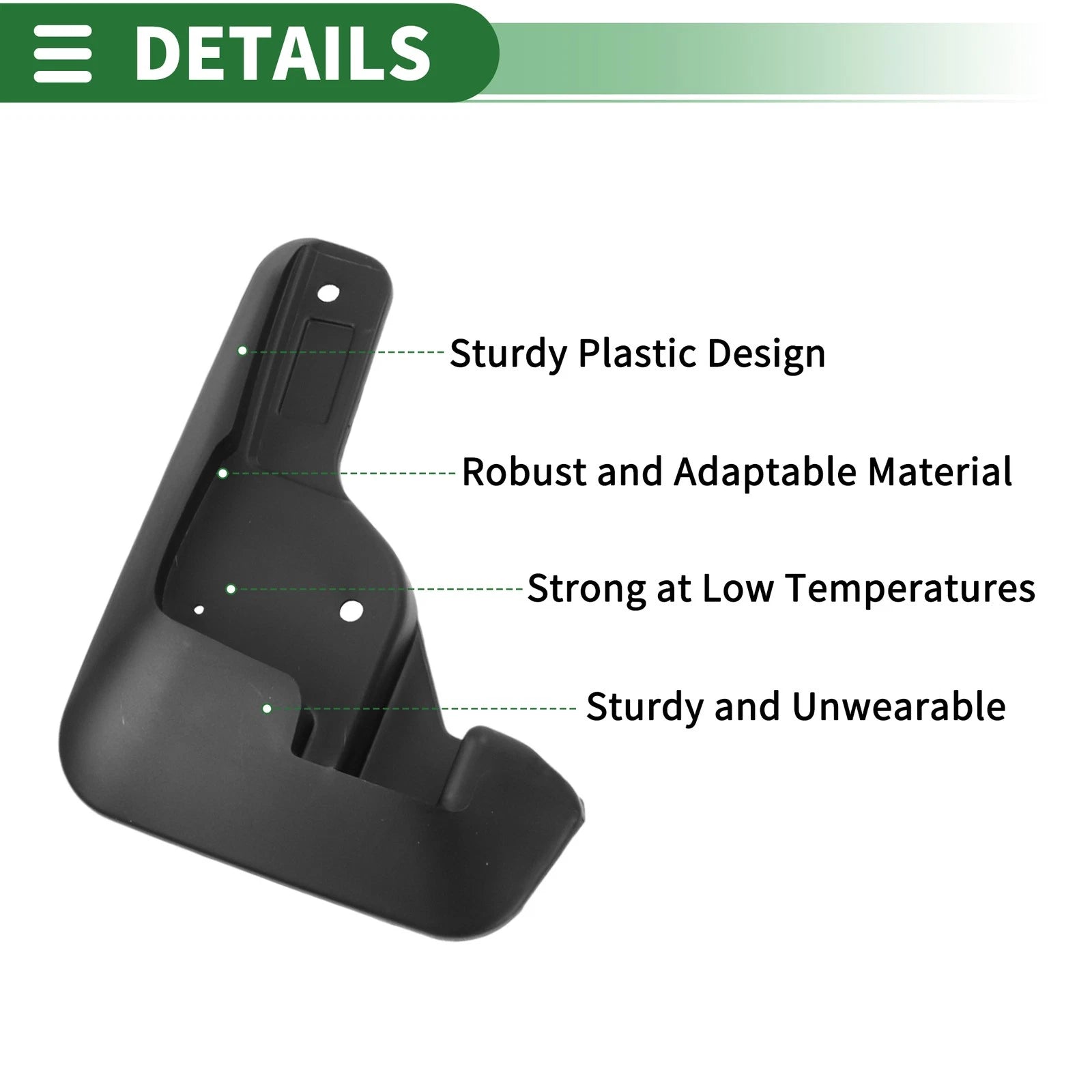 Set of 4 Mud Flaps Splash Guards for Nissan Almera (2012–2018)