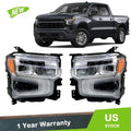 LED DRL Headlight Set for Chevy Silverado 1500 LTZ/RST (2022–2024)