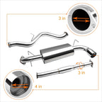 4" Tip Muffler Catback Exhaust System for Subaru Impreza WRX (2008–2014)