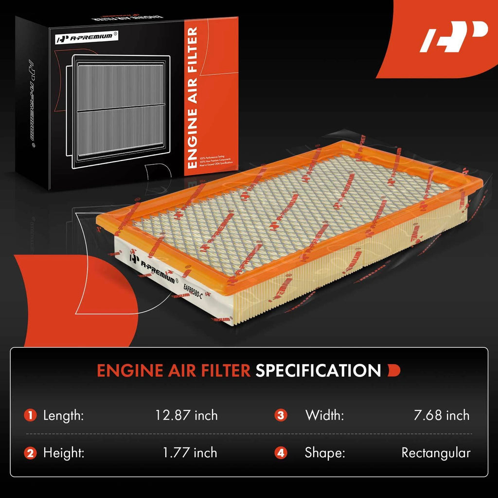 2X Engine Air Filter for Ford F-150, F-250, F-350 Super Duty (1999–2003)