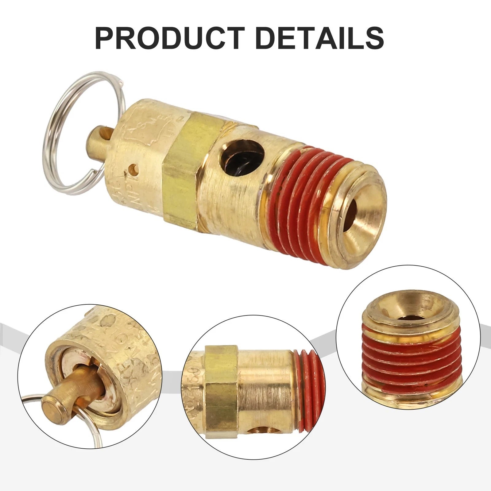 Brass Pressure Regulating Safety Valve for Air Compressors (Compatible)