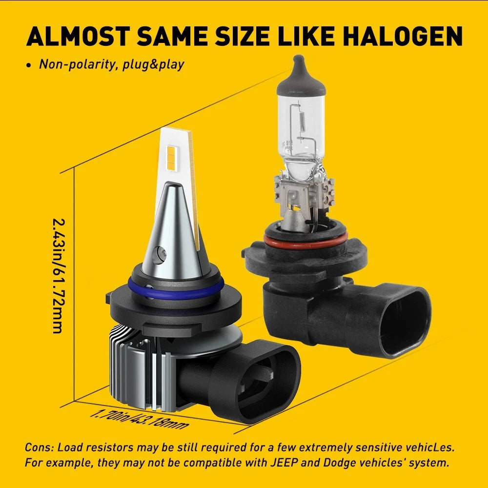 2X LED Fog Light Bulb for Dodge RAM 1500 2500 3500 (2013–2018)